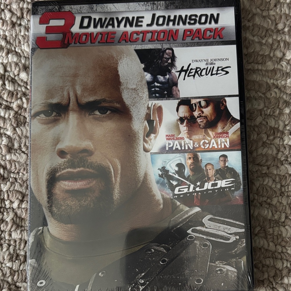 Dwayne Johnson Movie Action Pack - Black